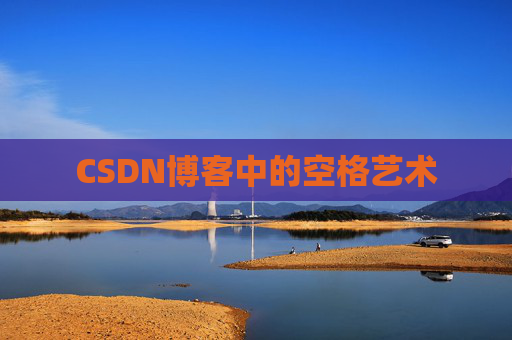 CSDN博客中的空格艺术
